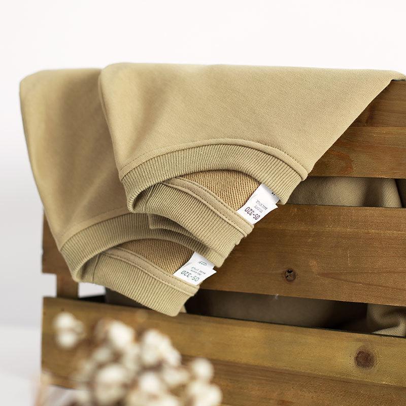 Dusty green 320G off shoulder Pullover men's - HABASH FASHION