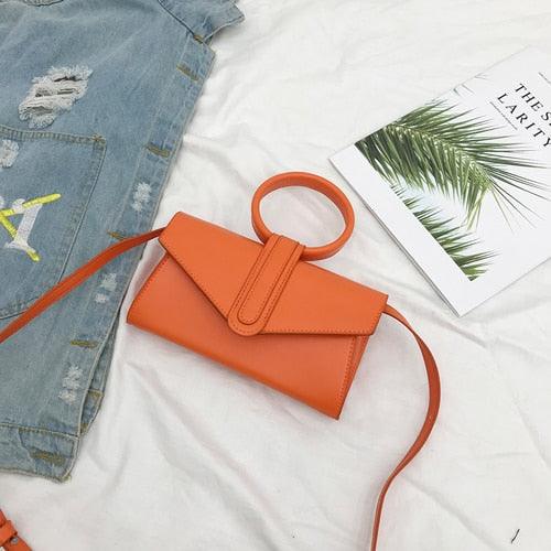 Bag Hand Bag Women Fashion Simple Designer Handbag Woman Luxury Pu Leather Solid Color Clutch Ladies - HABASH FASHION