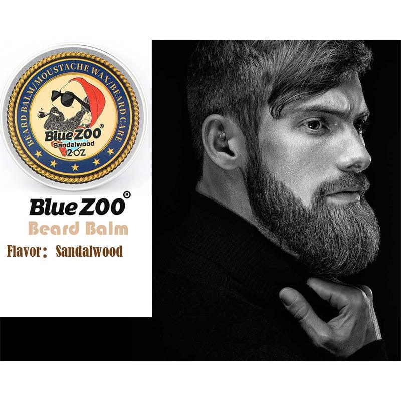 Organic Men Grooming Kit Natural Beard Oil Balm Moustache Styling Beeswax - HABASH FASHION