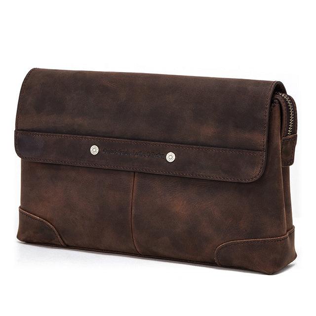 Men Clutch Bags Large Capacity Leather Long Purse Male Cover - HABASH FASHION