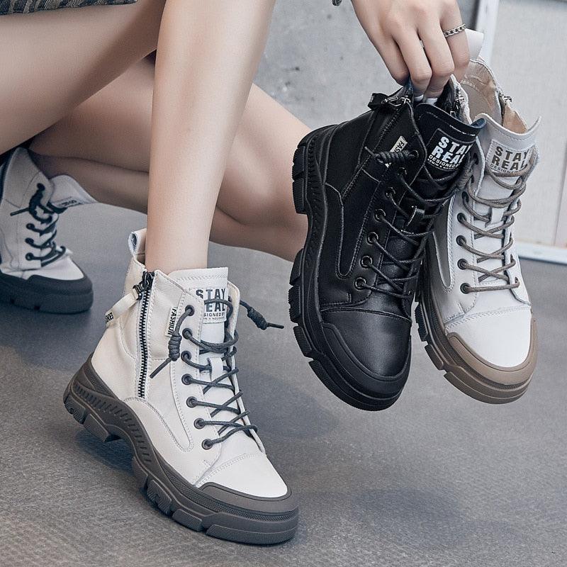 Boots Female Genuine Leather Boots for Women - HABASH FASHION