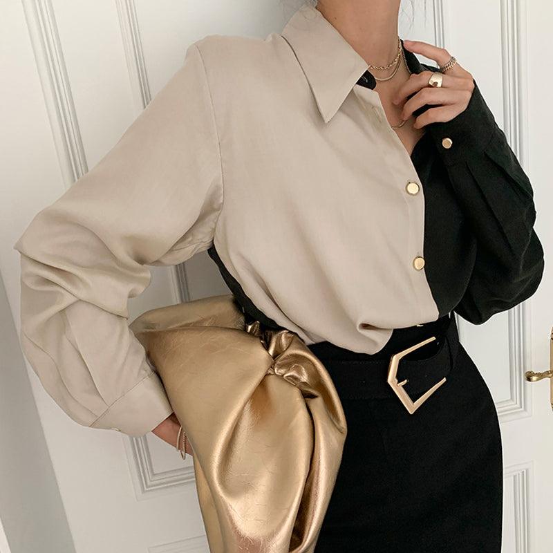 Sleeve Women Blouse Spring Office Lady Button - HABASH FASHION