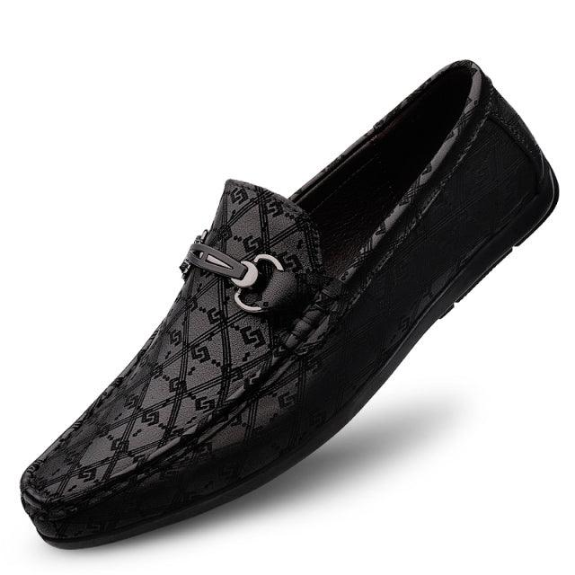 Shoes Men Classic Genuine Leather Loafers Mens Slip-On - HABASH FASHION