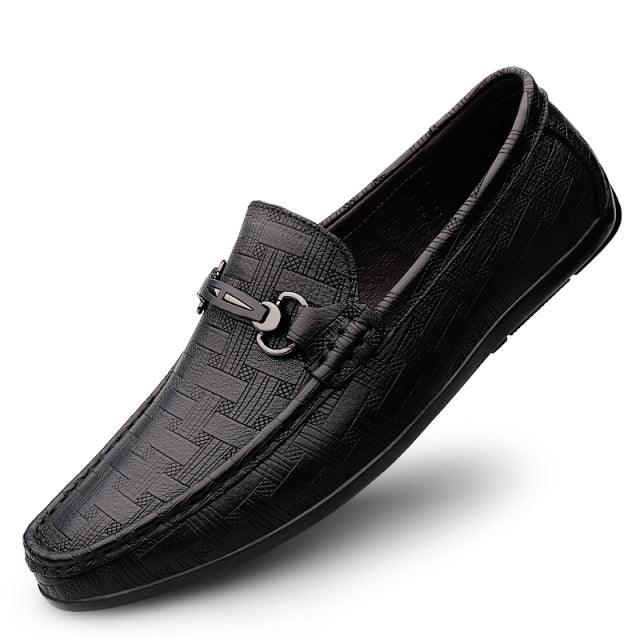 Shoes Men Classic Genuine Leather Loafers Mens Slip-On - HABASH FASHION