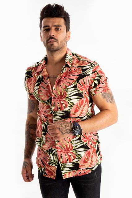 Habash Fashion Pattern Men Short Sleeve Shirt - HABASH FASHION