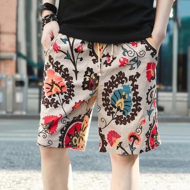 Mens Slim Fit Quick Dry Short Swim Trunks with Mesh Lining Printed male 2019 Streetwear Summer Fashion Men Shorts Cotton Linen Beach - habash-fashion.myshopify.com