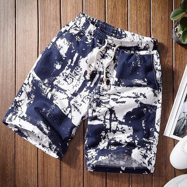 Mens Slim Fit Quick Dry Short Swim Trunks with Mesh Lining Printed male 2019 Streetwear Summer Fashion Men Shorts Cotton Linen Beach - habash-fashion.myshopify.com