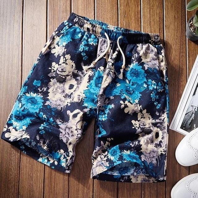 Mens Slim Fit Quick Dry Short Swim Trunks with Mesh Lining Printed male 2019 Streetwear Summer Fashion Men Shorts Cotton Linen Beach - habash-fashion.myshopify.com
