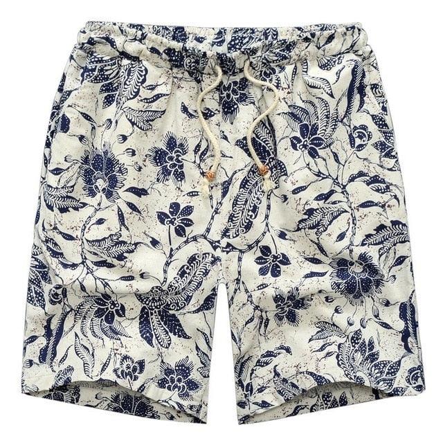 Mens Slim Fit Quick Dry Short Swim Trunks with Mesh Lining Printed male 2019 Streetwear Summer Fashion Men Shorts Cotton Linen Beach - habash-fashion.myshopify.com