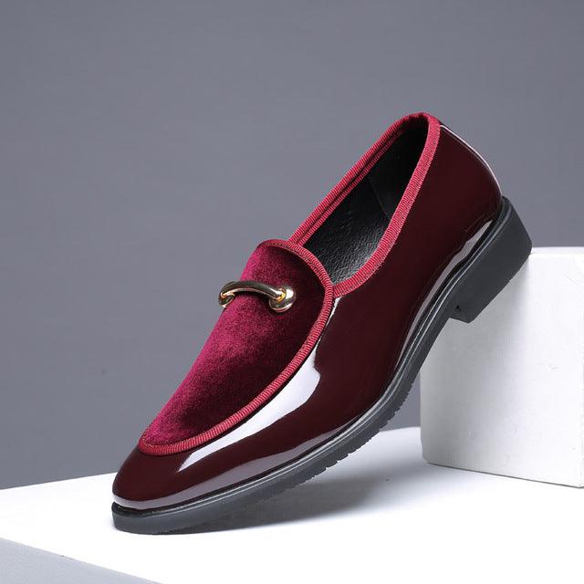 Big Size Men Casual Leather Shoes Slip-On Spring Pointed Toe Formal Dress Loafers Male Business Suit Party Banquet Shoes - habash-fashion.myshopify.com