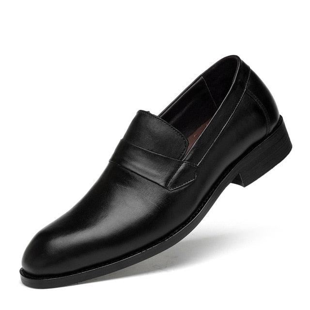 Men Shoes Spring Summer Formal Genuine Leather Business Casual Shoes Men Dress Office Luxury Shoes Male Breathable Oxfords - habash-fashion.myshopify.com
