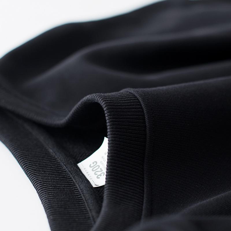 Reactive black 320G autumn sweater men's round neck - HABASH FASHION