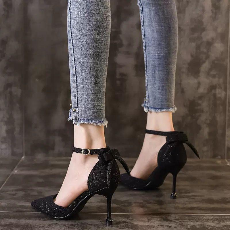 High-heeled sandal for women with a distinctive and elegant design - HABASH FASHION