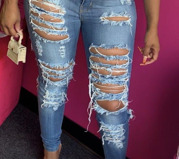 New  High Waist Jeans For Women Fashion Trendy Stretch Jeans Casual Denim - HABASH FASHION