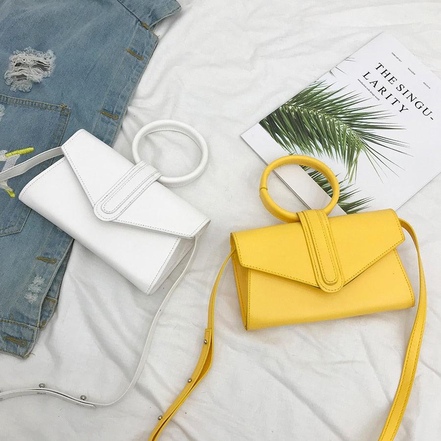 Bag Hand Bag Women Fashion Simple Designer Handbag Woman Luxury Pu Leather Solid Color Clutch Ladies - HABASH FASHION