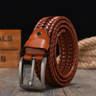 Belt for Men Belt Luxury Genuine Leather Cow Straps Hand Knitted Designer Men for Jeans Girdle Male Belts - HABASH FASHION