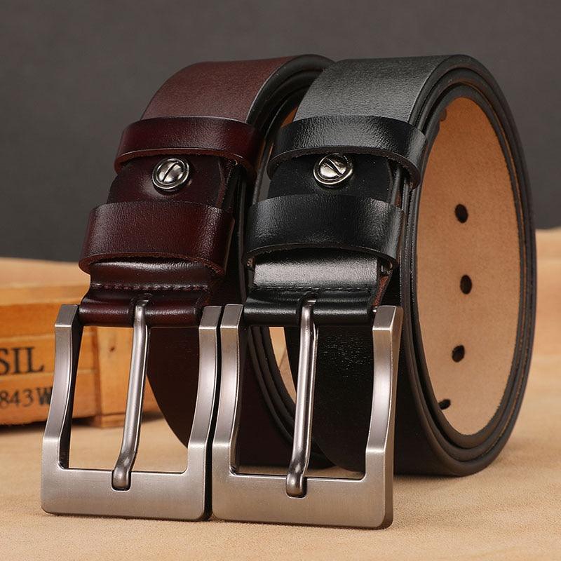 Men Belt Male High Quality Belt Genuine Leather Strap Luxury - HABASH FASHION