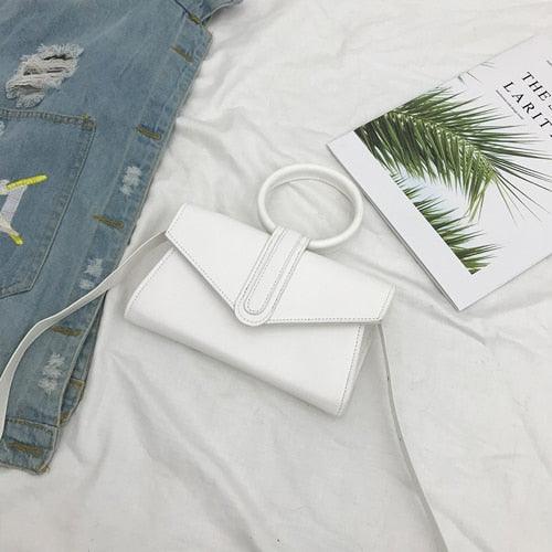 Bag Hand Bag Women Fashion Simple Designer Handbag Woman Luxury Pu Leather Solid Color Clutch Ladies - HABASH FASHION