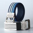 Men Belt Buckle Teen Student Striped Braided Jeans Belt Male Spot Wholesale - HABASH FASHION