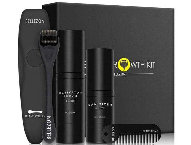 BEARD GROWTH KIT HAIR GROWTH ENHANCER THICKER OIL NOURISHING ESSENCE LEAVE-IN CONDITIONER - HABASH FASHION