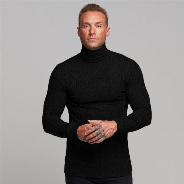 Casual Sweaters Solid Slim Fit Knited Long Sleeve Knitwear - HABASH FASHION