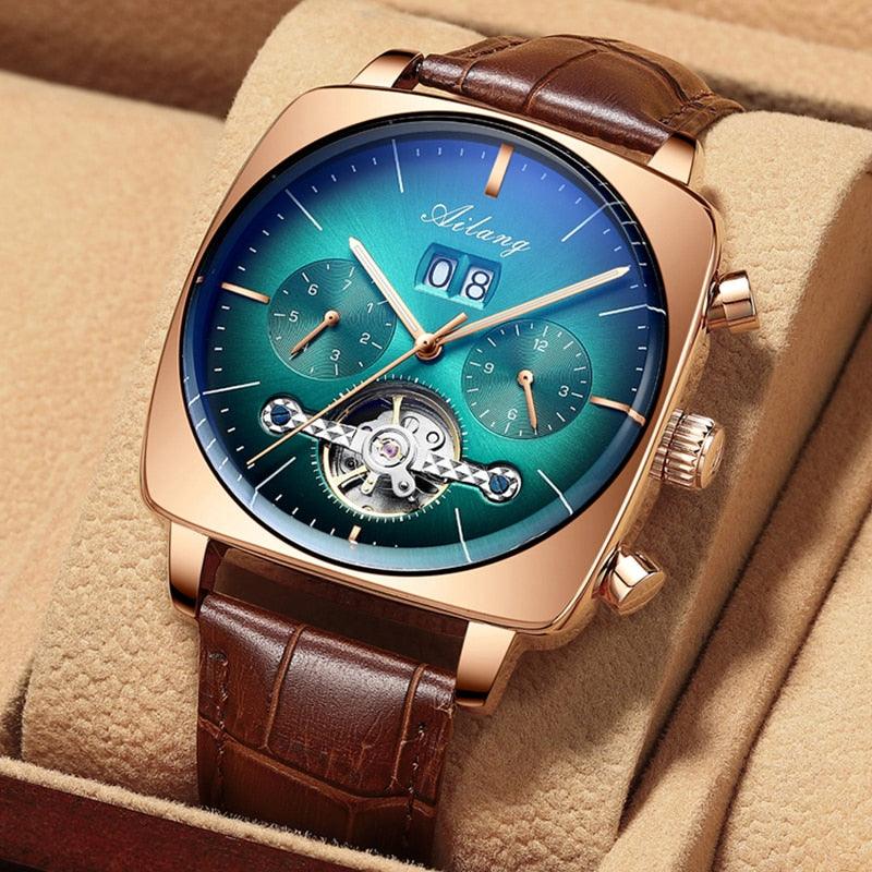 Automatic mechanical watch waterproof tourbillon technology luminous fashion men's watch - HABASH FASHION