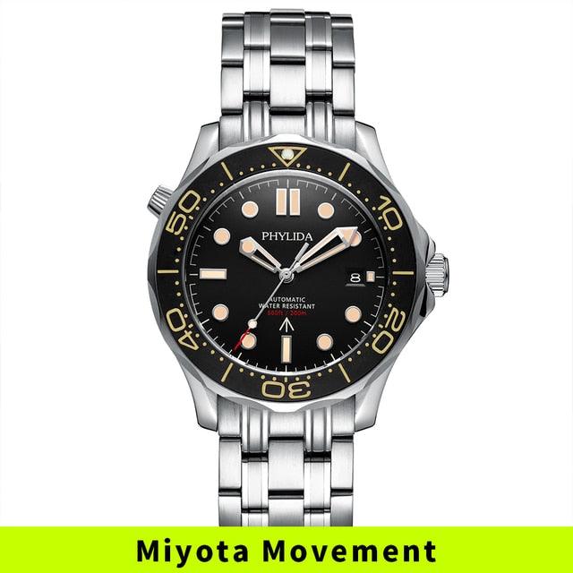 Automatic Watch DIVER NTTD Style Sapphire Crystal Solid Bracelet Waterproof 200M - HABASH FASHION