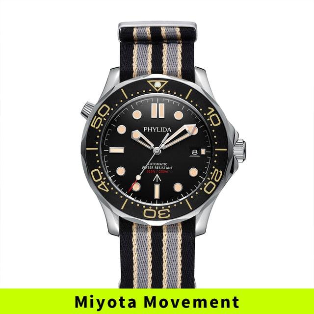 Automatic Watch DIVER NTTD Style Sapphire Crystal Solid Bracelet Waterproof 200M - HABASH FASHION