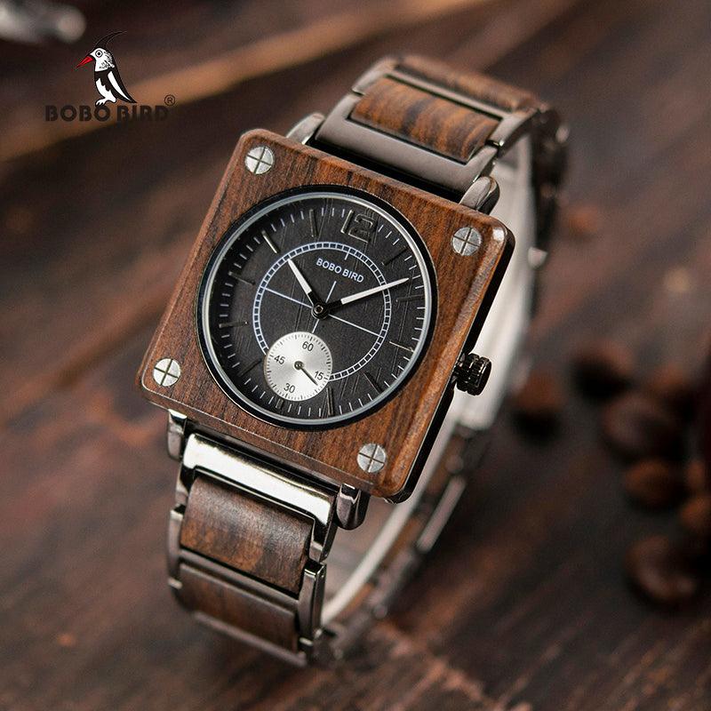 Luxury Wood Watches Men Quartz Wristwatch - HABASH FASHION