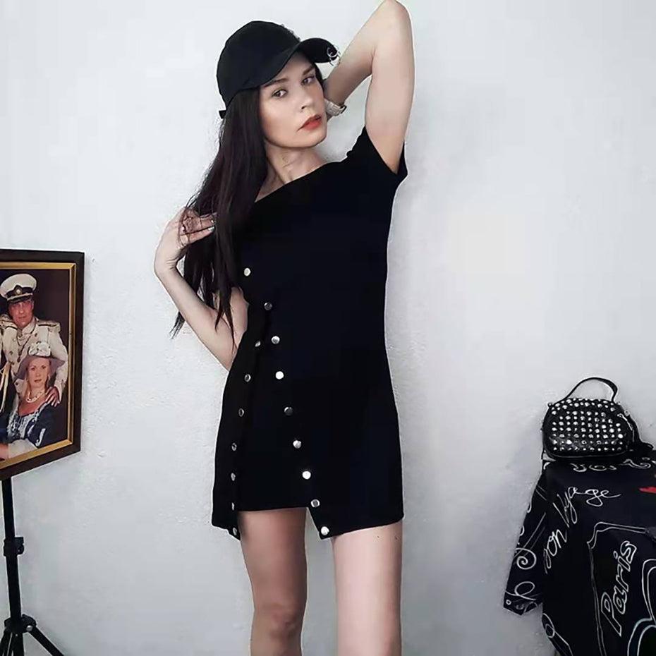 Sexy Mini Dresse Black - HABASH FASHION