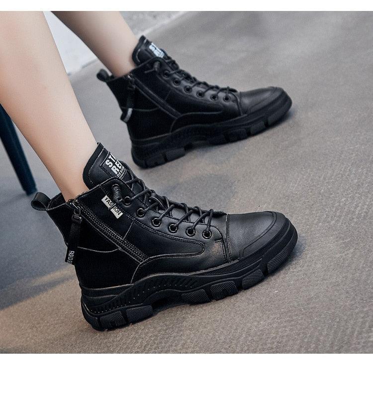 Boots Female  Genuine Leather Boots for Women - HABASH FASHION