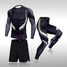 3 Pcs Set Men's Workout Sports Suit Gym Fitness - HABASH FASHION