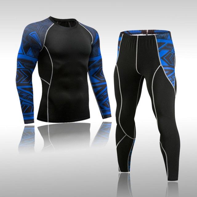 Man Compression Sports Suit Quick Drying Perspiration Fitness - HABASH FASHION