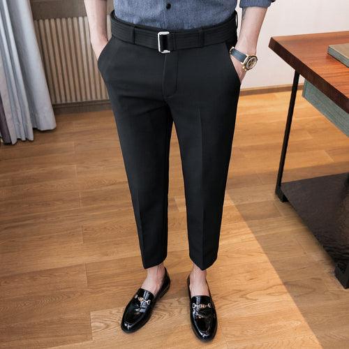 Men slim fit Business suit trousers/Male - HABASH FASHION