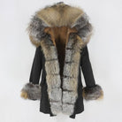 Jacket Women  Fur Coat Natural  Fox - HABASH FASHION