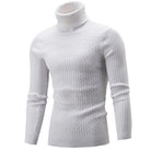 Men Slim Fit Turtleneck Sweater Pullover - HABASH FASHION