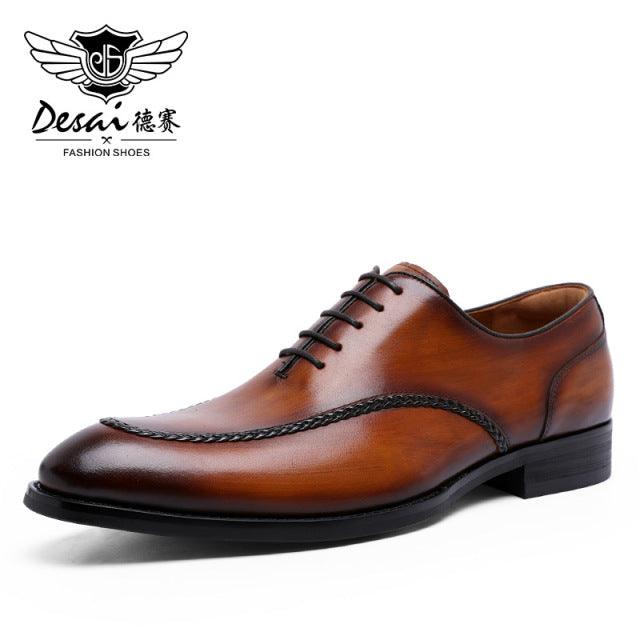 Shoes Toe Carved Business Shoes For Men Classic Dress Formal - HABASH FASHION