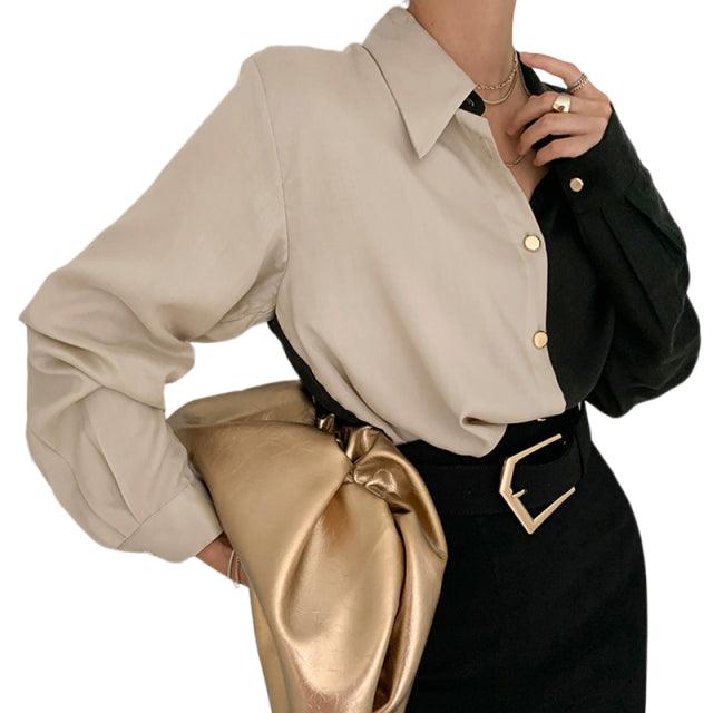Sleeve Women Blouse Spring Office Lady Button - HABASH FASHION