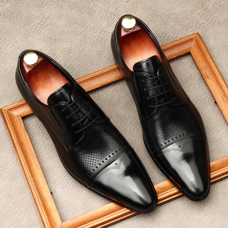 New Men Bullock Style Leather Shoes - HABASH FASHION