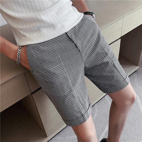 Male High Quality Pure Cotton Plaid Shorts/Men - HABASH FASHION