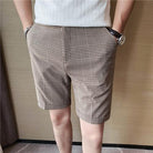 Male High Quality Pure Cotton Plaid Shorts/Men - HABASH FASHION