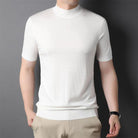 Men Casual Solid Clothing Male Short Sleeve Sweaters - HABASH FASHION