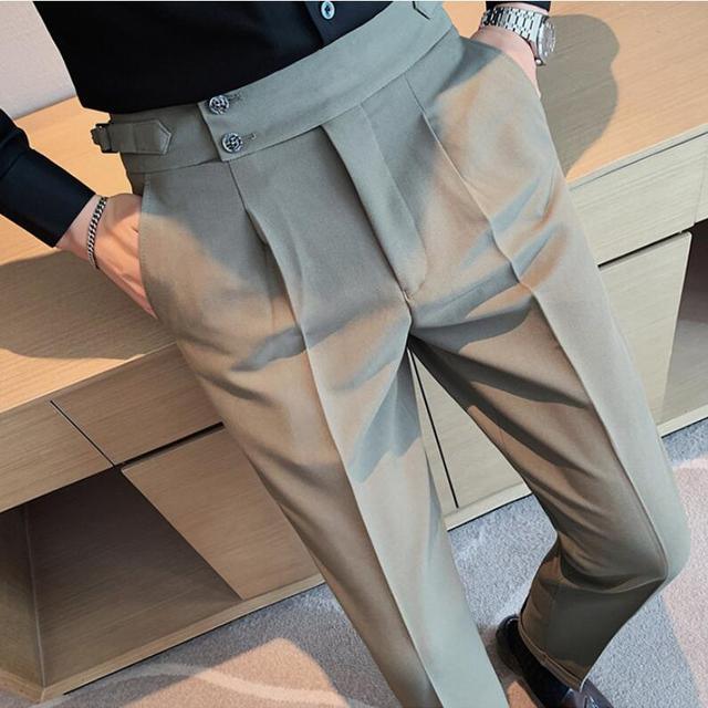 Men Suit Pants Spring Suit pants Casual Slim Business - HABASH FASHION