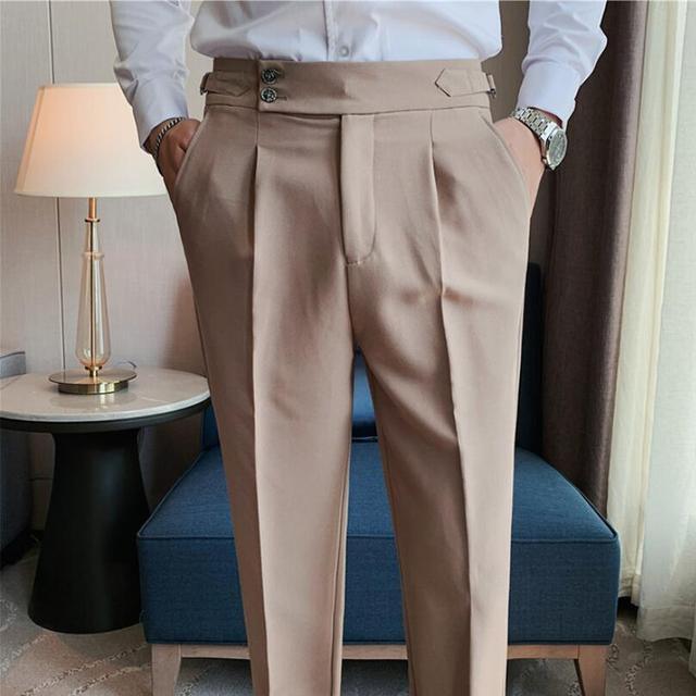 Men Suit Pants Spring Suit pants Casual Slim Business - HABASH FASHION