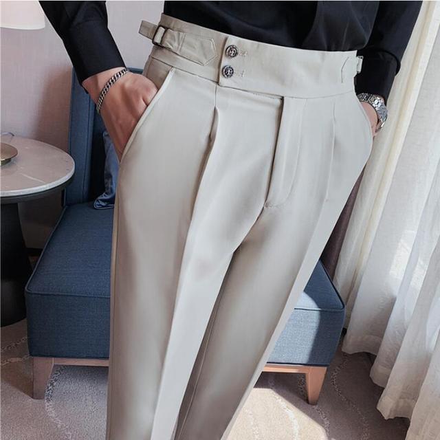 Men Suit Pants Spring Suit pants Casual Slim Business - HABASH FASHION