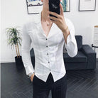 Men High Quality Spring Long-Sleeved Shirts/Male - HABASH FASHION