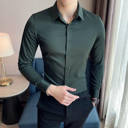 High Quality Long Sleeve Shirt Men - HABASH FASHION