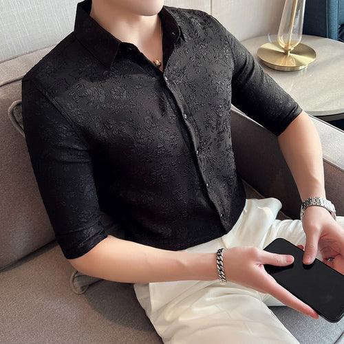 Men Summer High Quality Short Sleeve Shirts/Male - HABASH FASHION