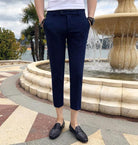 Men Elegant Slim Fit Tight-ankle Suit Trousers Pants - HABASH FASHION