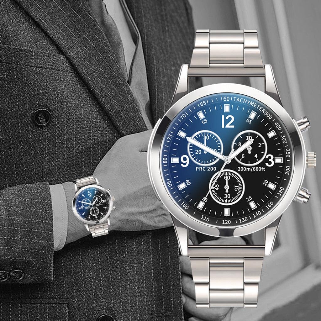 Luxury Men Business Quartz Watches Stainless - HABASH FASHION